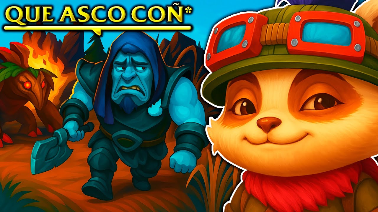 🤣&iexcl;CASI VOMITA AL VERME EN EL ARBUSTO! le INVADO a NIVEL 1 con TEEMO MEDIO y SUPLICA POR AYUDA