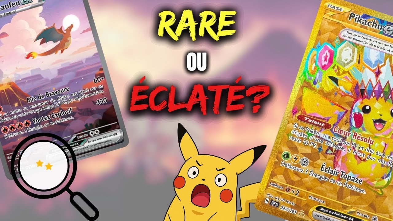 0€ ou 1000€ ? JE T’EXPLIQUE LA RARETÉ DE TES CARTES POKÉMON 😵