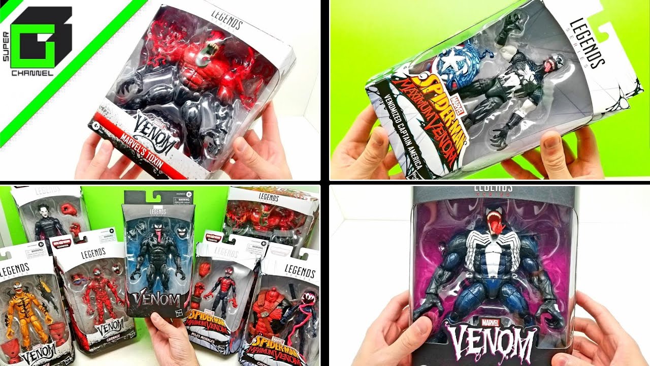 Marvel Legends VENOMIZED Miles, Cap, Gwen, Venom, and more (Complete Set) Venompool BAF