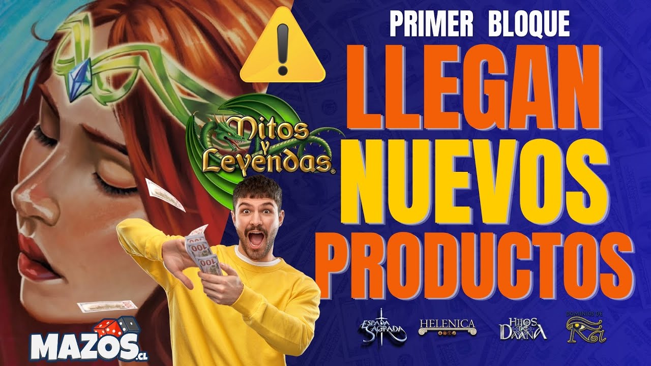 Anuncio nuevos productos Primer Bloque | Mitos y Leyendas | Mazos.cl