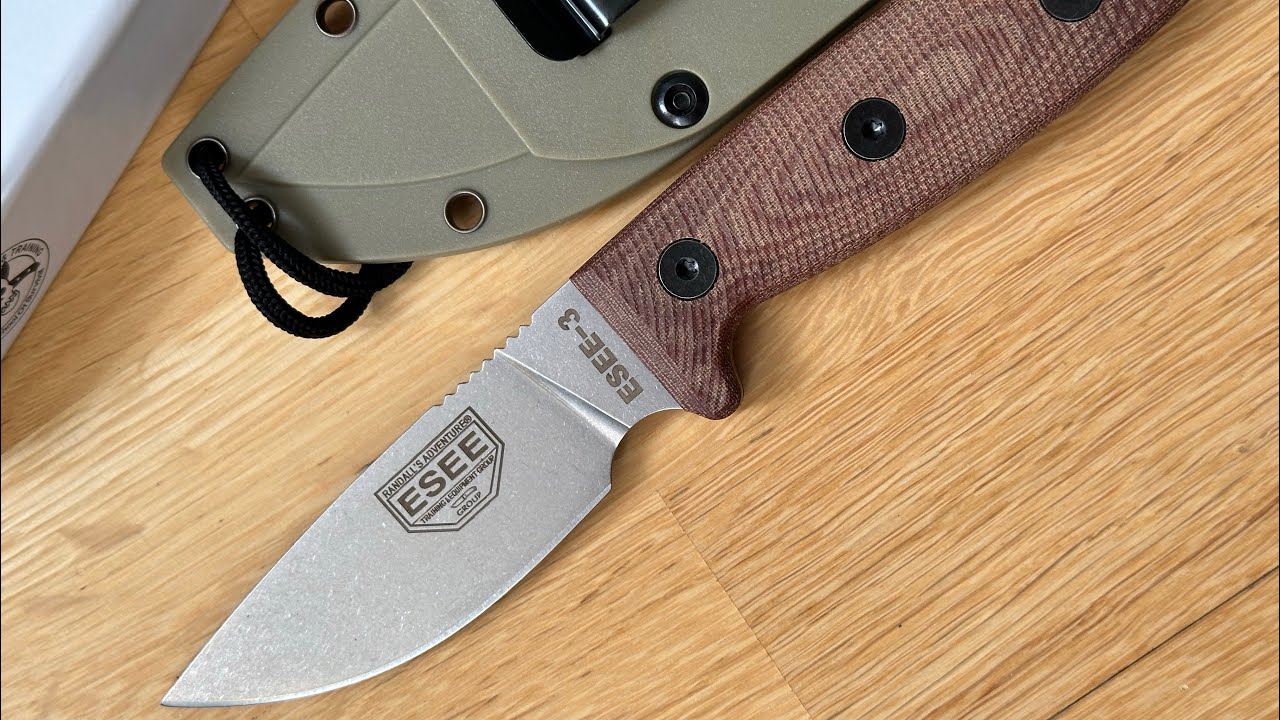 Фиксированный нож ESEE KNIVES ESEE-3 FIXED 3D G10. Поясной нож
