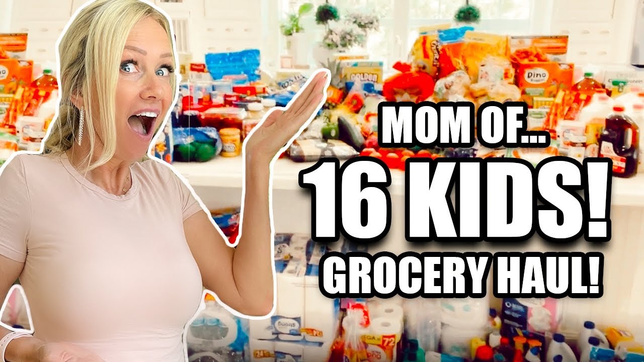 GROCERY SHOPPiNG HAUL for LARGE FAMiLY || MOM of 16!!