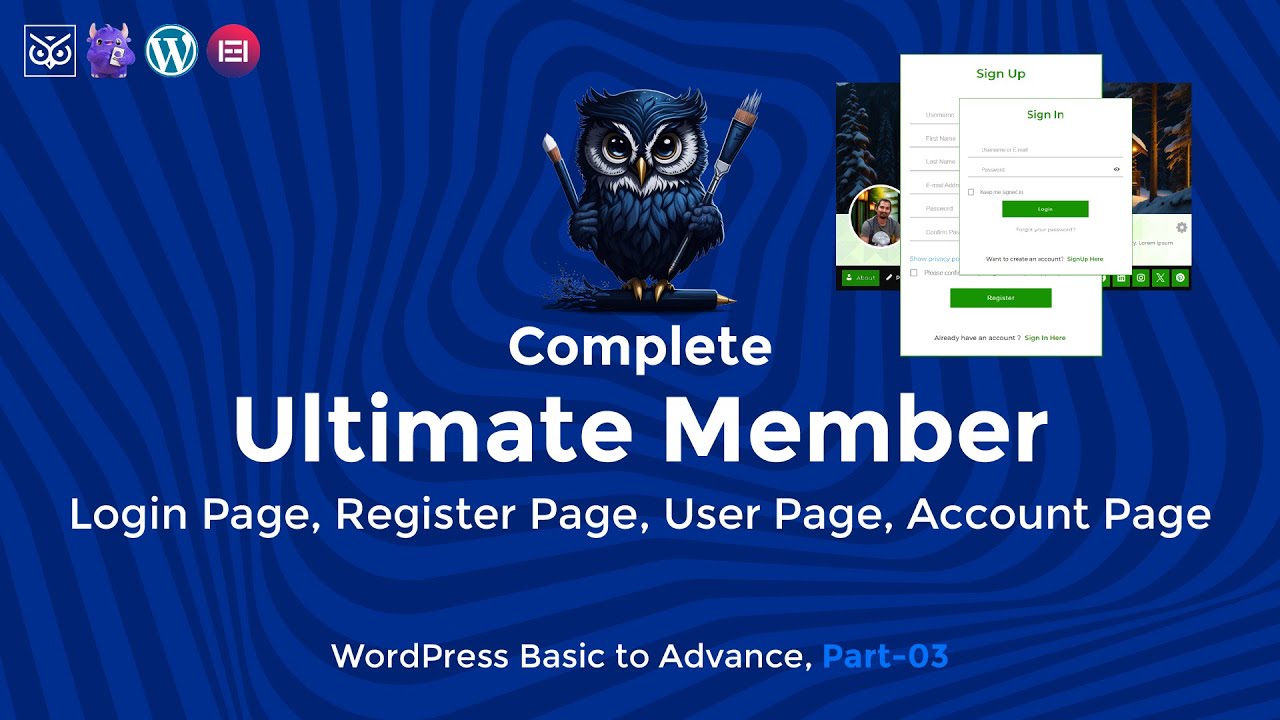 Учебное пособие Ultimate Member: Освоение входа, регистрации и профилей пользователей. Учебное пособие по WordPress, часть 3