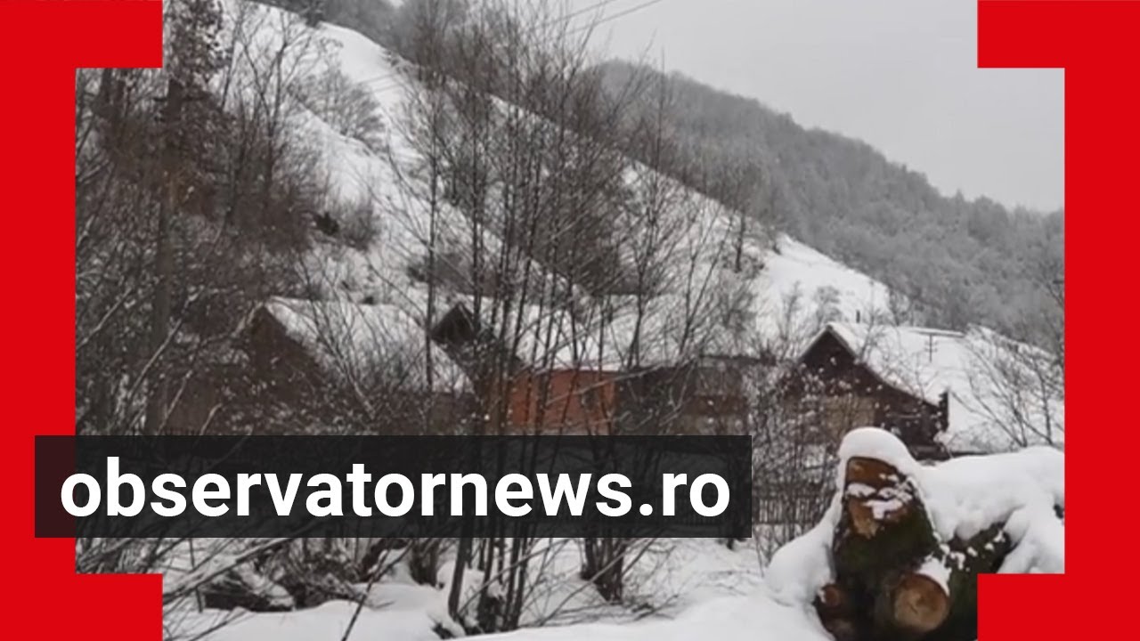 Oamenii care trăiesc în munţi nu se sperie de iarnă. Cum arată viața lor printre troiene