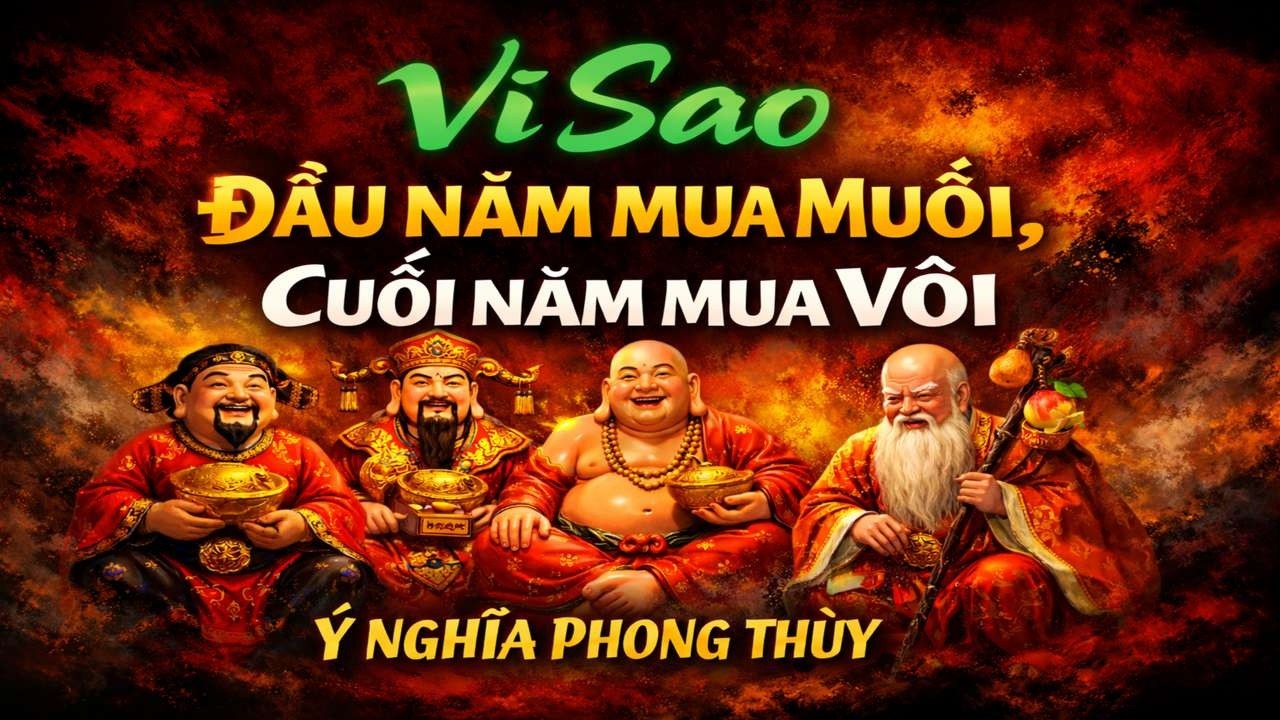 VÌ SAO ĐẦU NĂM MUA MUỐI CUỐI NĂM MUA VÔI | BÍ MẬT PHONG THỦY GIỮ PHÚC GIỮ LỘC CẢ ĐỜI