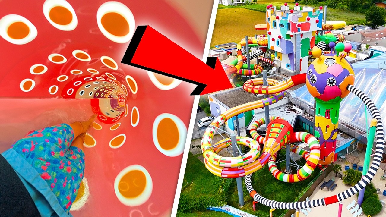 MIND BLOWING Water Slides at Miramar Weinheim Waterpark