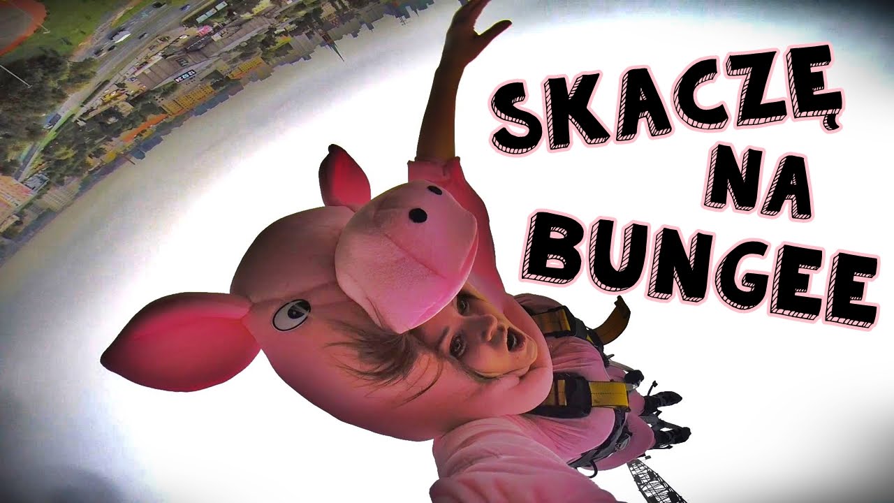 SKOK NA BUNGEE W STROJU ŚWINI !