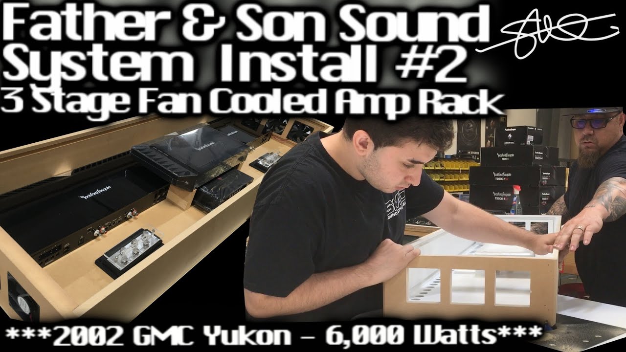 Auto-Cooled 6,000 Watt Amp Rack Chamber + "Mustard Gas" Smoke Test - Father & Son System Install #2