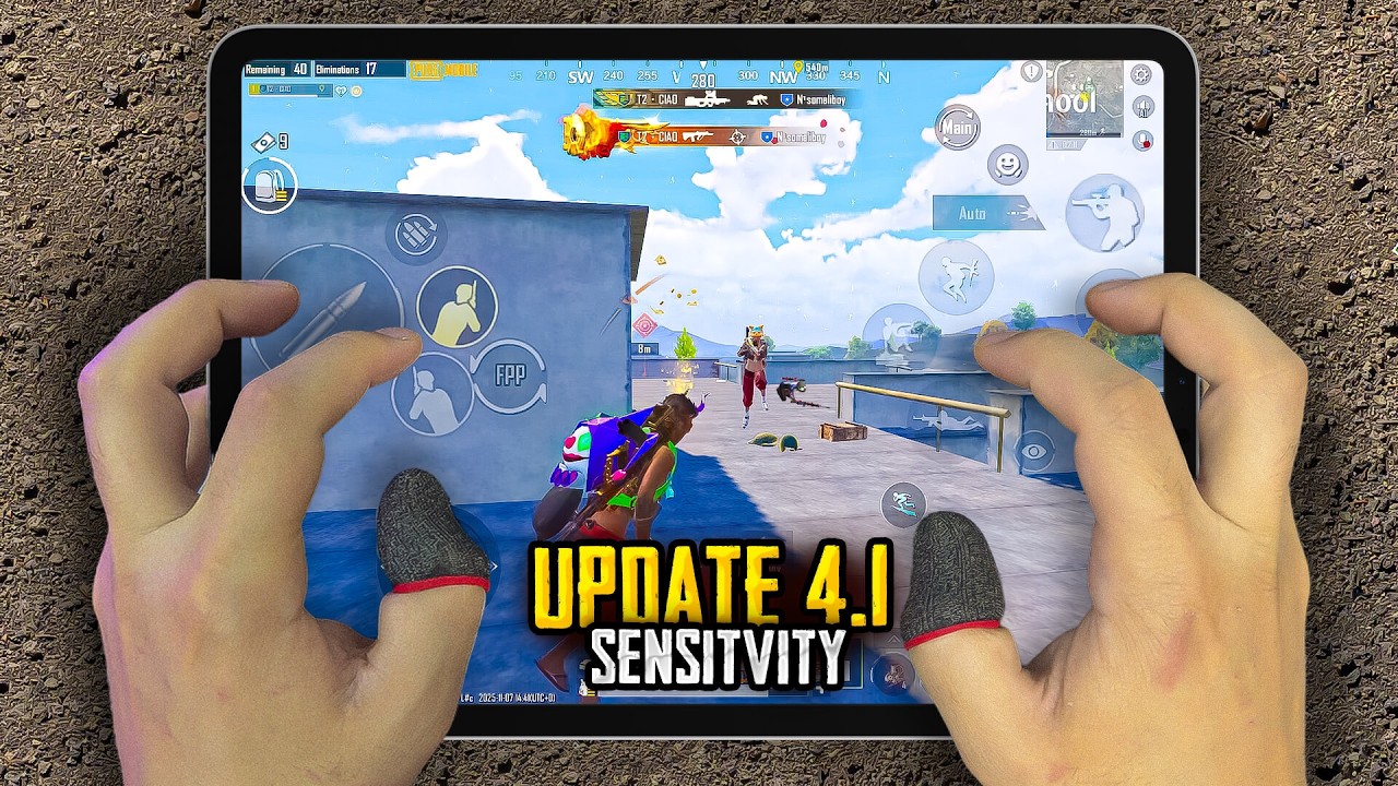 iPad Pro M2 (120fps) PUBG HANDCAM 🔥 HDR+120FPS ❤️ Pubg Test/ Gameplay/ Sensitivity + Control 🔥
