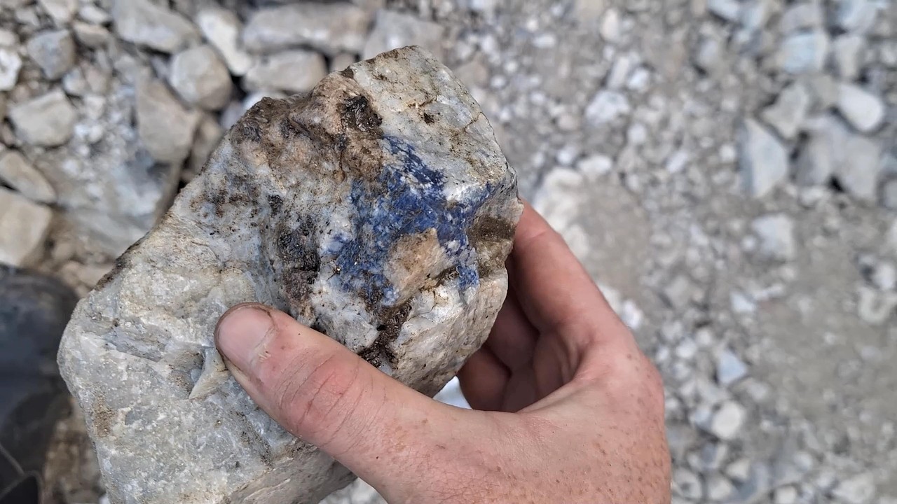 Finding Cool Red Crystals in Town | What is Zircon? | Sodalite | CN Rock Pile | Ontario Rockhounding