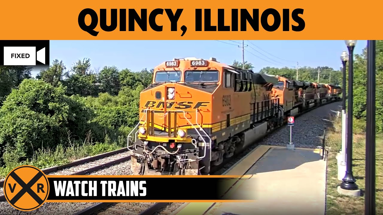 Quincy, Illinois, USA | LIVE Train Camera (Fixed View &ndash; East)