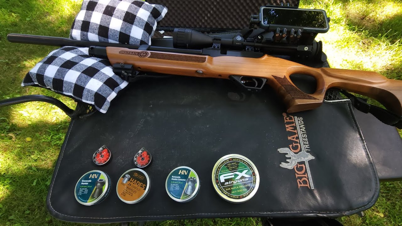 hatsan flash qe .25 caliber (wood) super accurate!