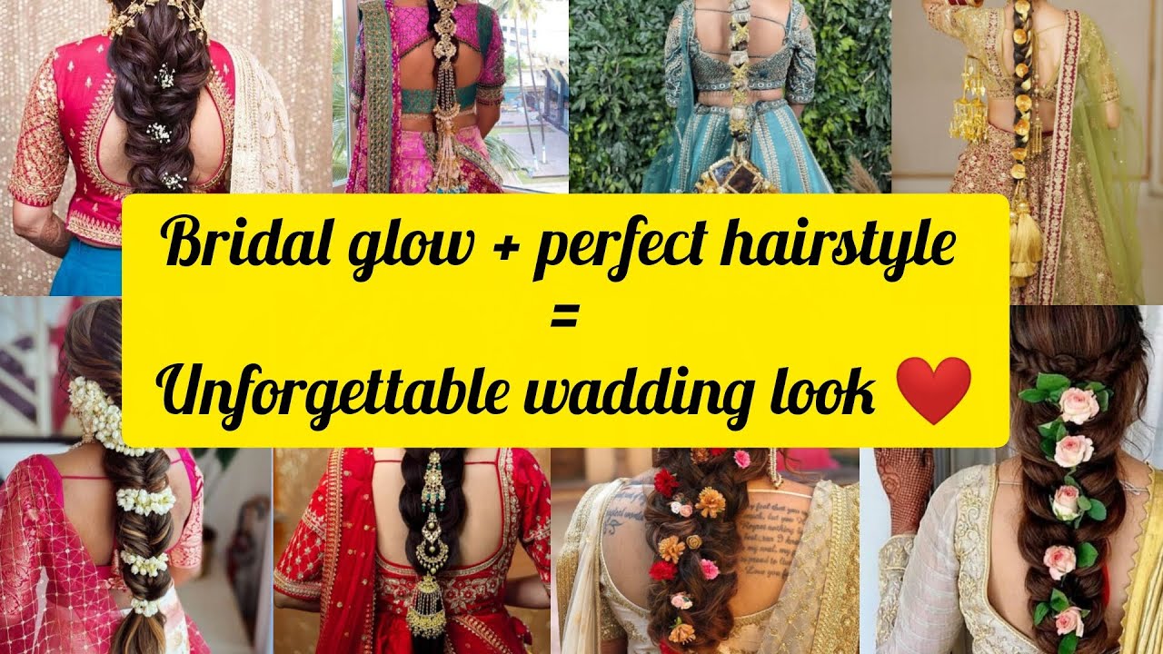 ♥️Bridal Hairstyle Collection 👰 | Paranda & Open Hair Look Ideas ✨✨