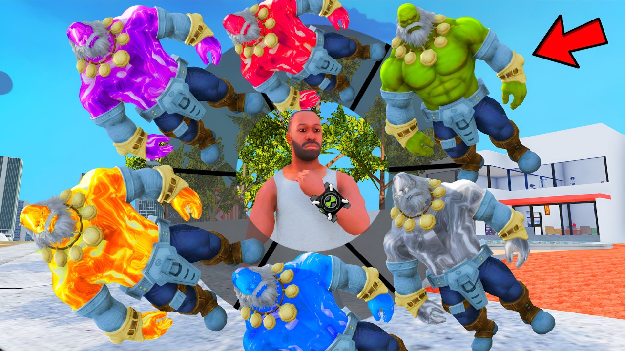 Franklin Playing As EVERY GOLDEN DADDU HULK in INDIAN BIKE DRIVING 3D #48