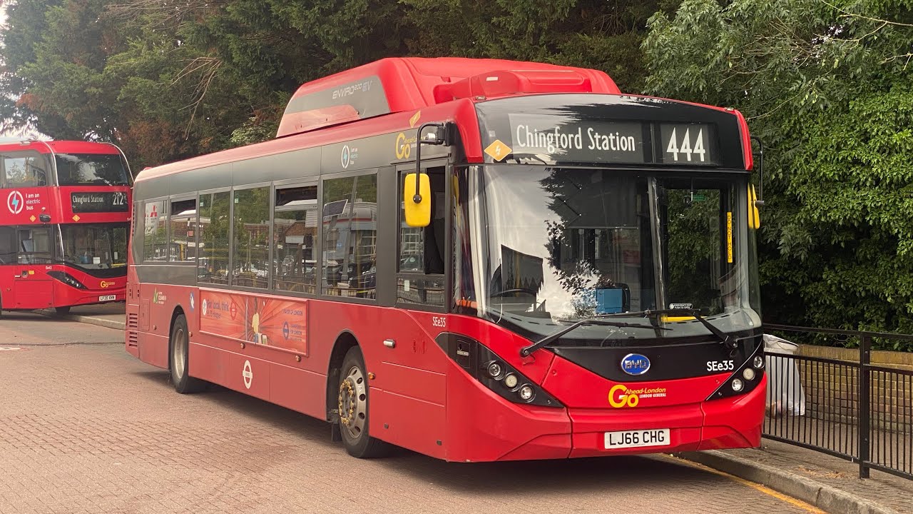 FULL ROUTE VISUAL | London General Route 444 Turnpike Lane Stn To Chingford Stn | SEe35 (LJ66CHG)
