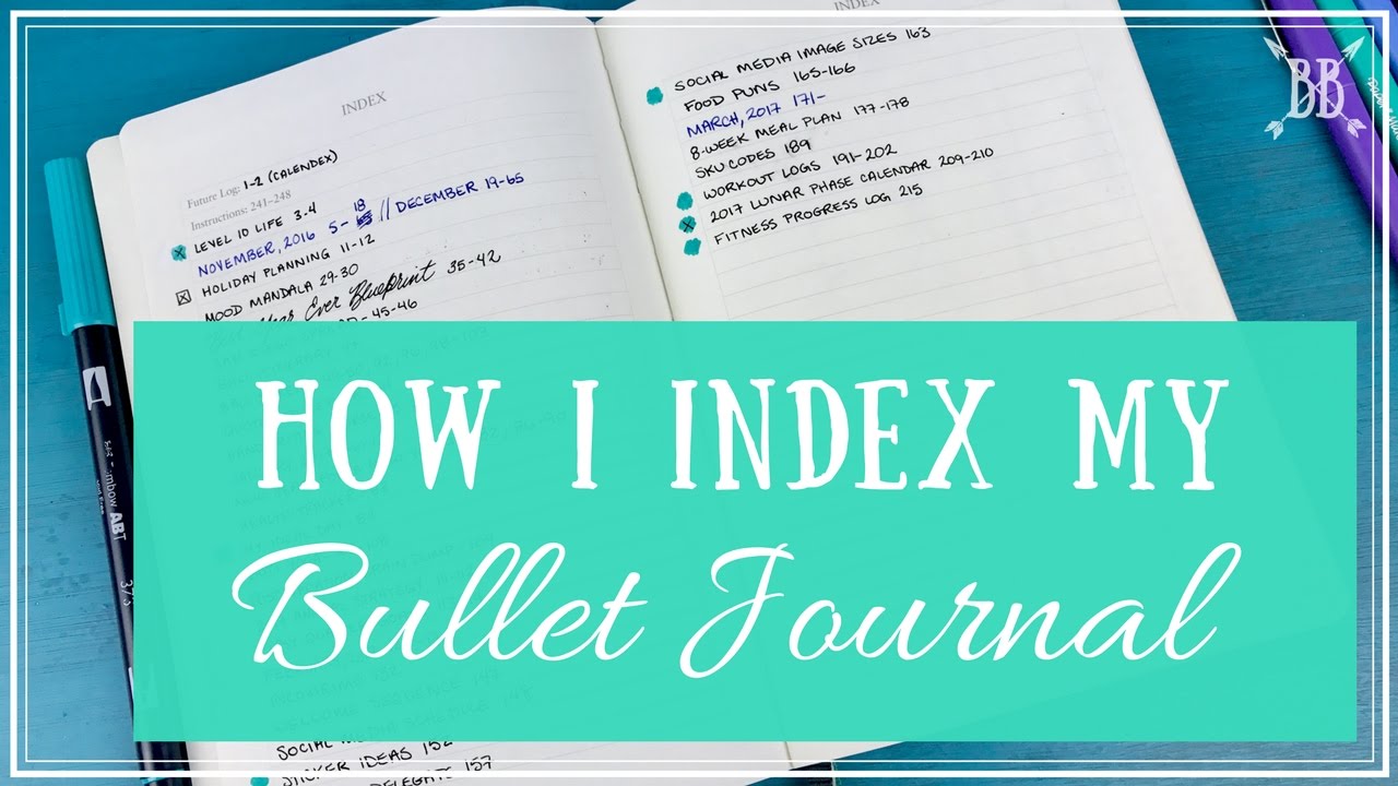 How I Index My Bullet Journal