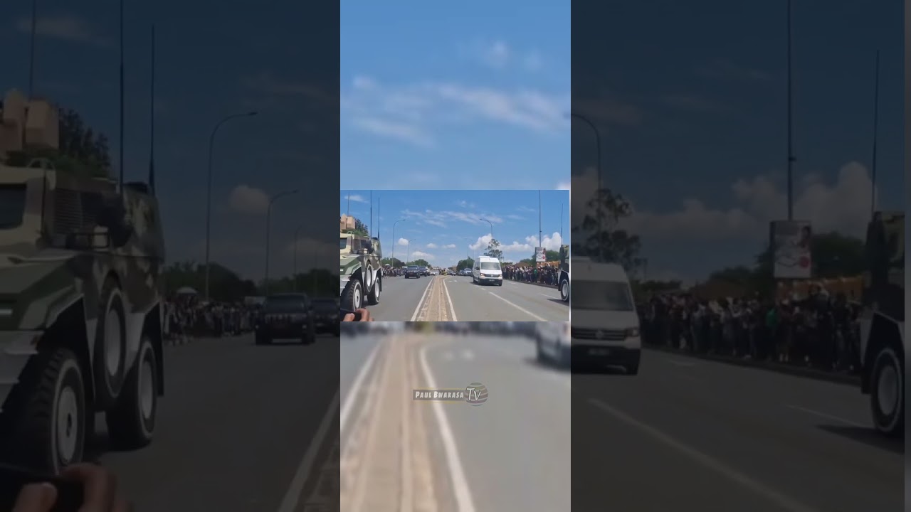 CEREMONIAL ROUTE  PROCESSION H.E DR SAM S. NUJOMA // By Rocky Bwakasa