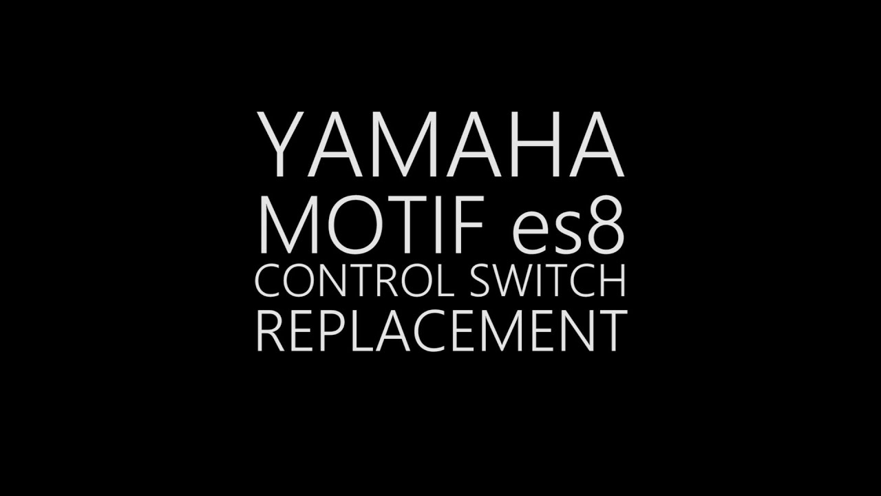 YAMAHA ES8 Control Button Replacement