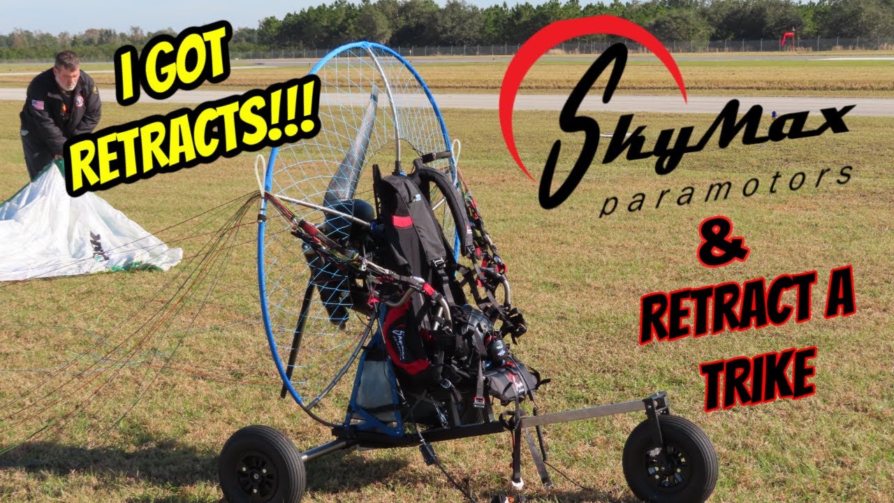 SKYMAX Foot Launch Trike, Retractable landing gear for paramotors!