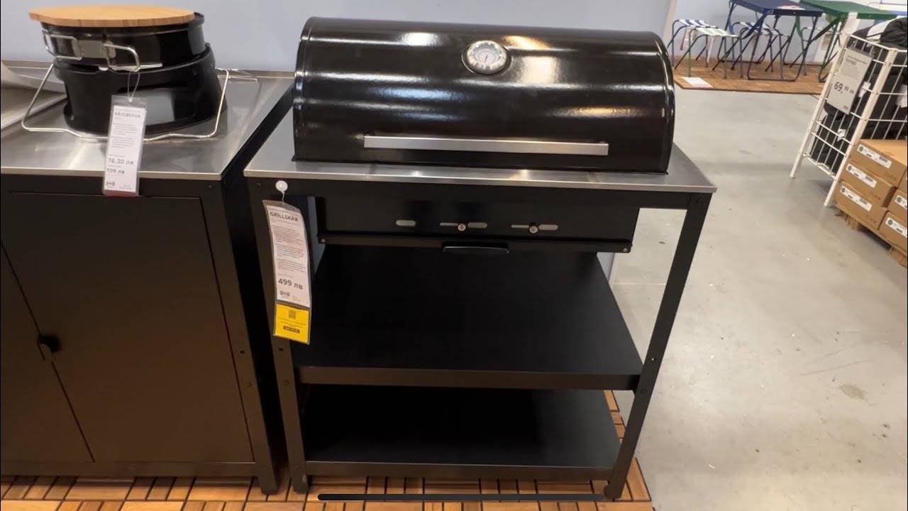 IKEA GRILLSKAR BBQ review - 250 € / $ budget charcoal BBQ No Gas burners !