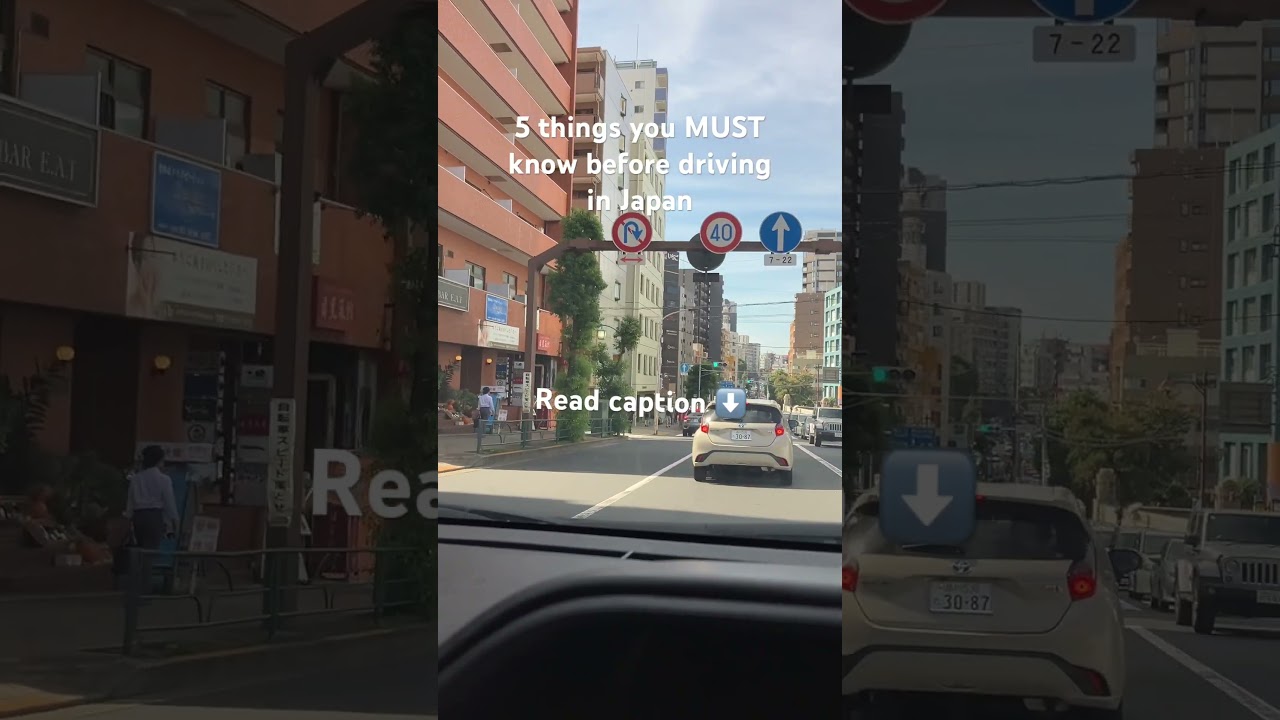 5 things you MUST know before driving in Japan #japanlife #japanesevehicles #tokyo #日本 #japan