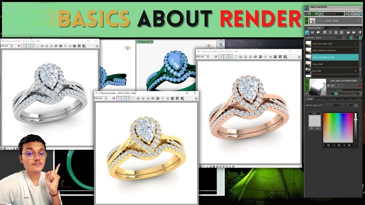 M9 rendering basics full tutorial || M9 रेंडरिंग बेसिक्स फुल ट्यूटोरियल || #render