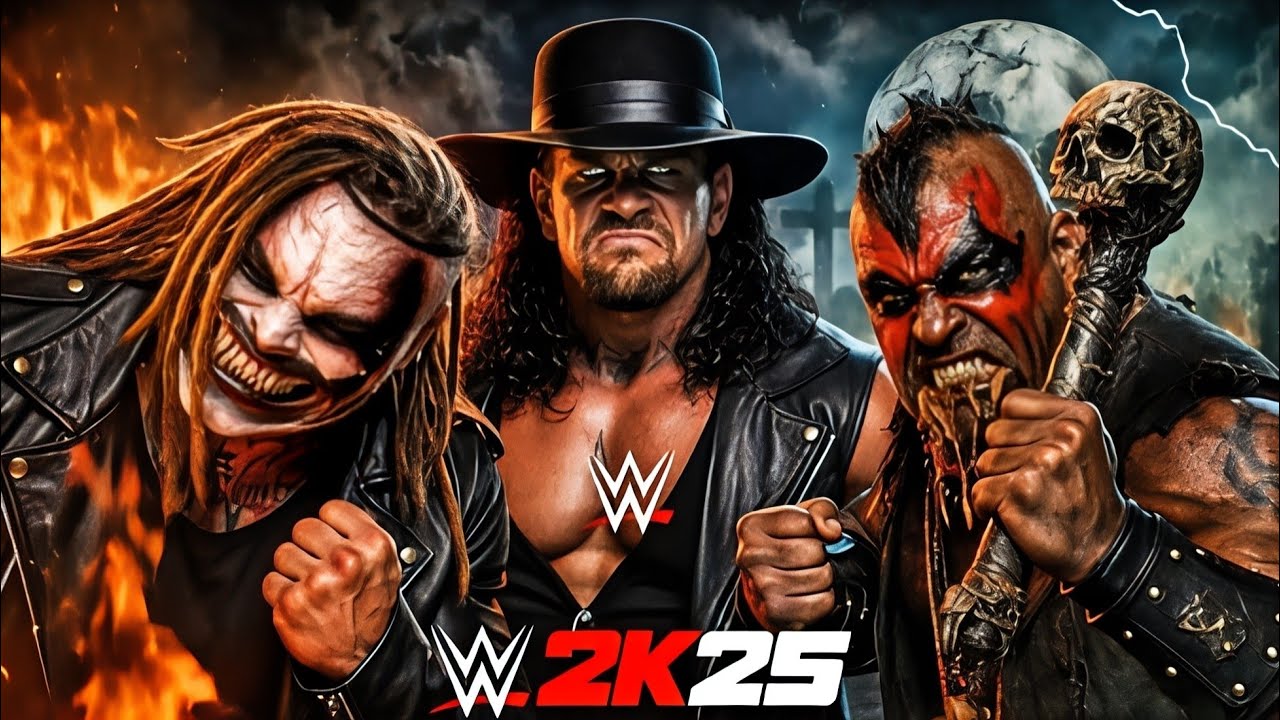 Undertaker vs The Fiend Bray Wyatt vs Boogeyman – Triple Threat Horror Match! | WWE 2K25