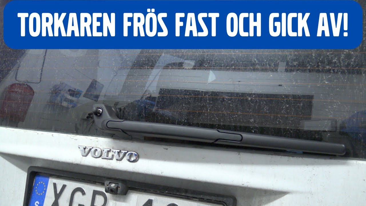 Byter bakrutetorkare på Volvo V70