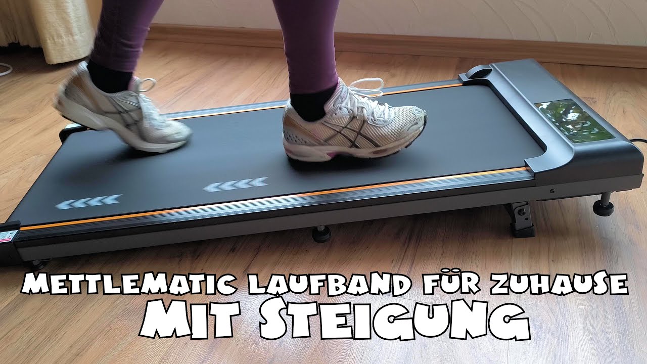 MettleMatic Laufband für Zuhause – Walking Pad mit Steigung 7%