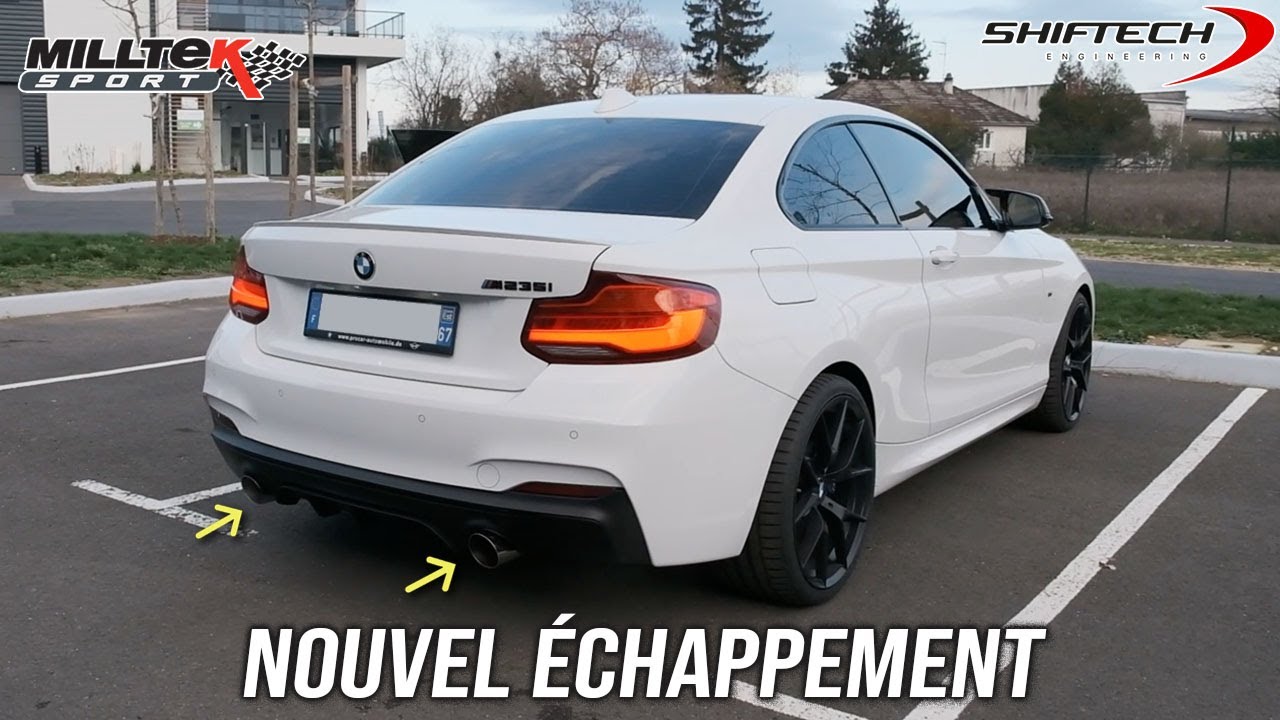 Nouvelle ligne d&rsquo;&eacute;chappement MILLTEK pour ma BMW M235i !