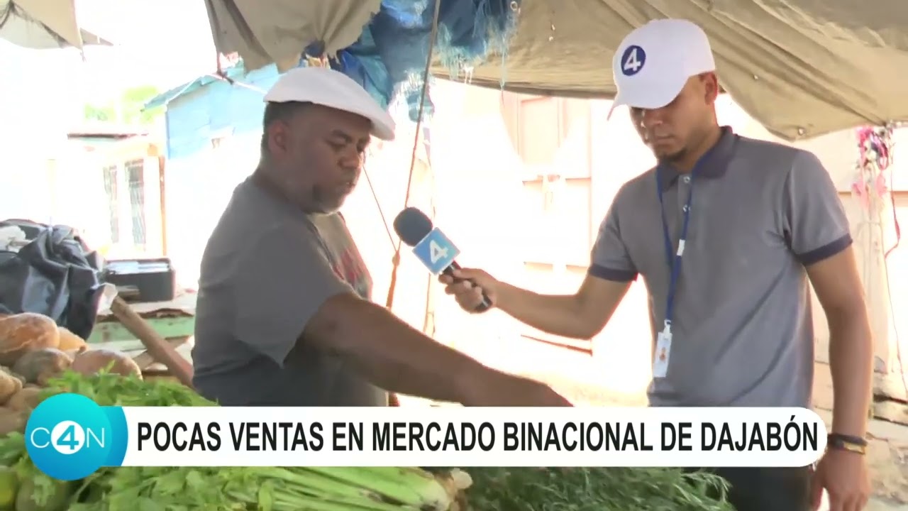 Pocas ventas en mercado binacional de Dajabón