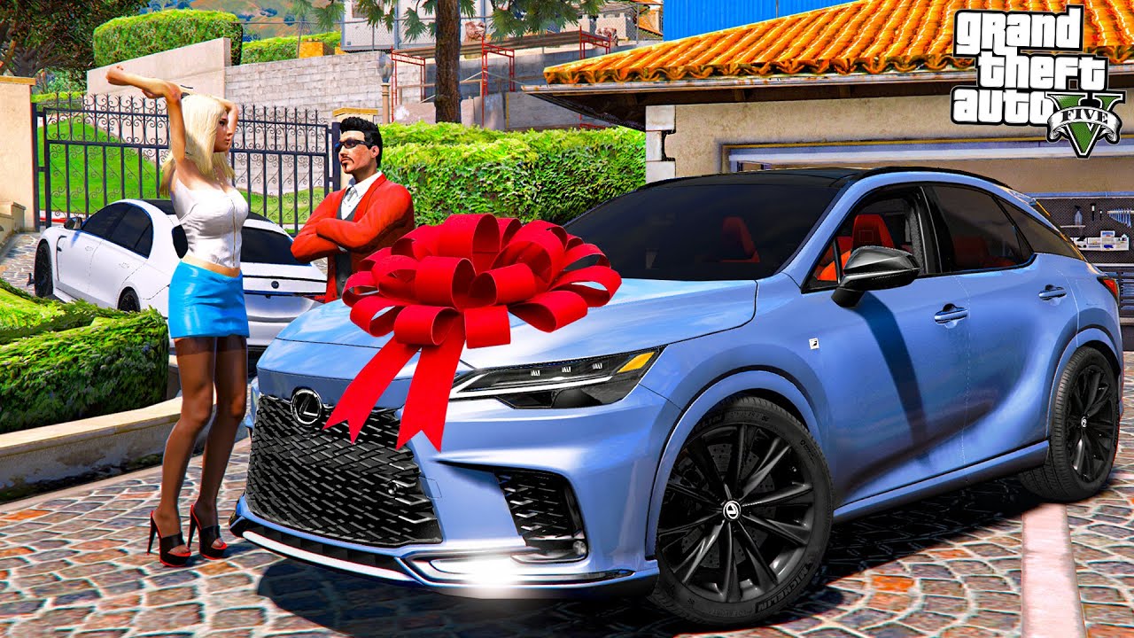 ОТЕЦ И СЫН В GTA 5 - ПОДАРИЛ ДЕВУШКЕ LEXUS RX500! РЕАКЦИЯ ДЕВУШКИ НА НОВУЮ МАШИНУ! 🌊ВОТЕР