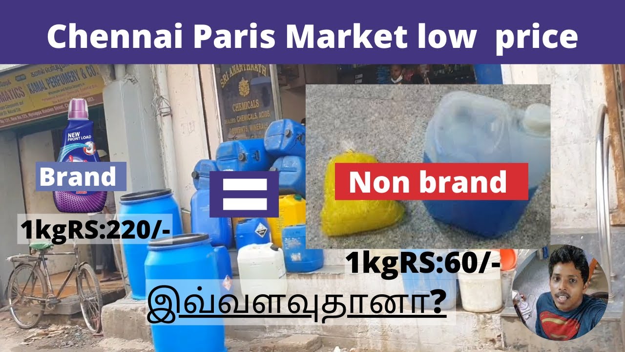 Paris Chennai wholesale and retail Market | NAINIAPPA NAICKEN STREET