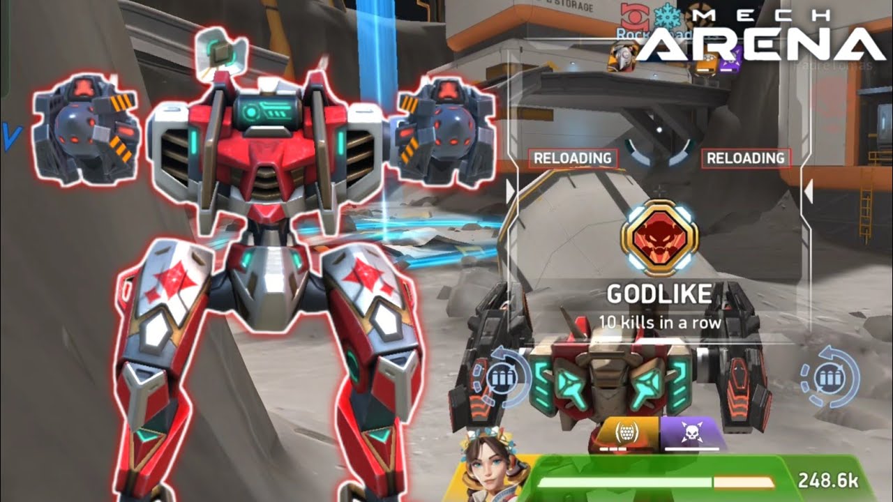 Orion with Dual Savant 12 Gameplay - Mech Arena