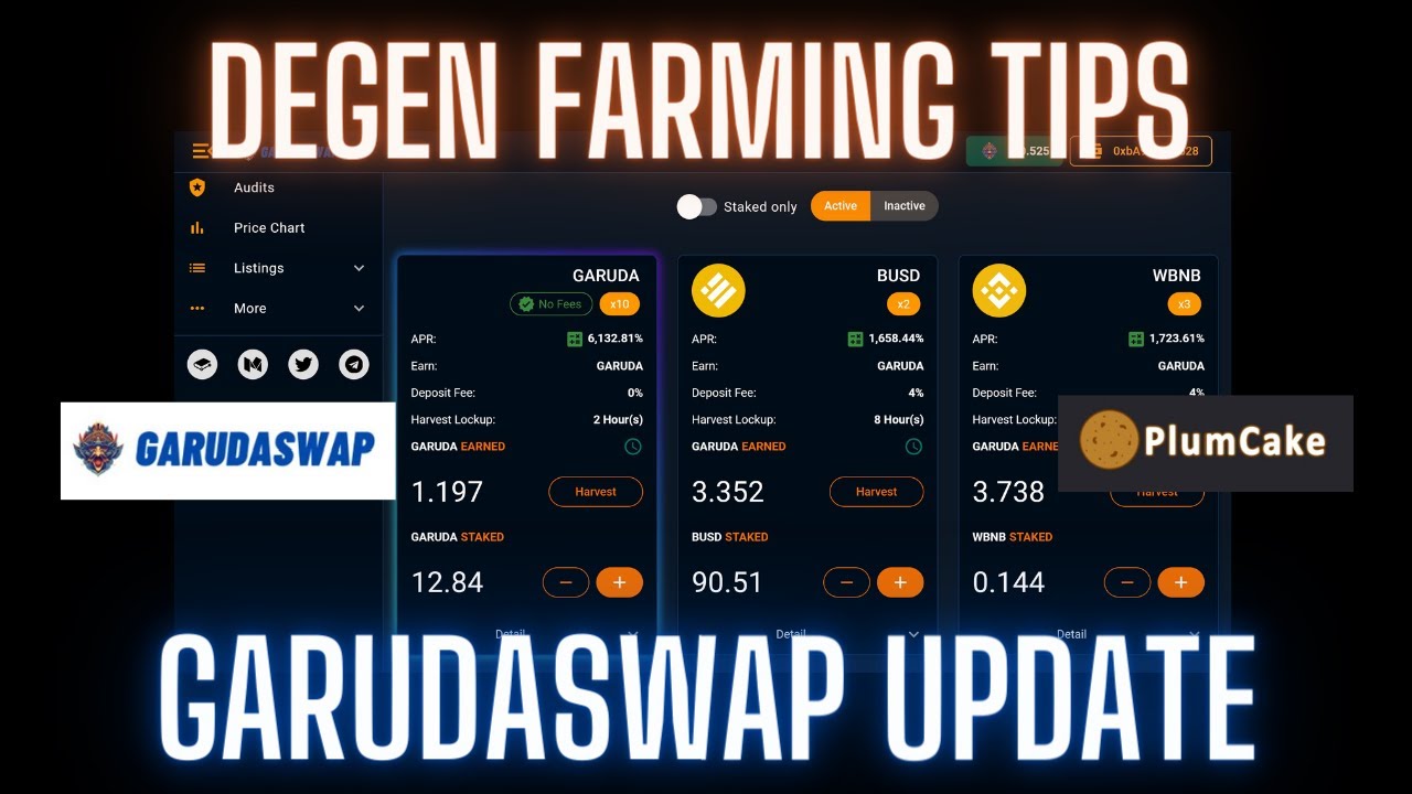 Garuda DeFi Update | Degen Farming Tips | HMD !