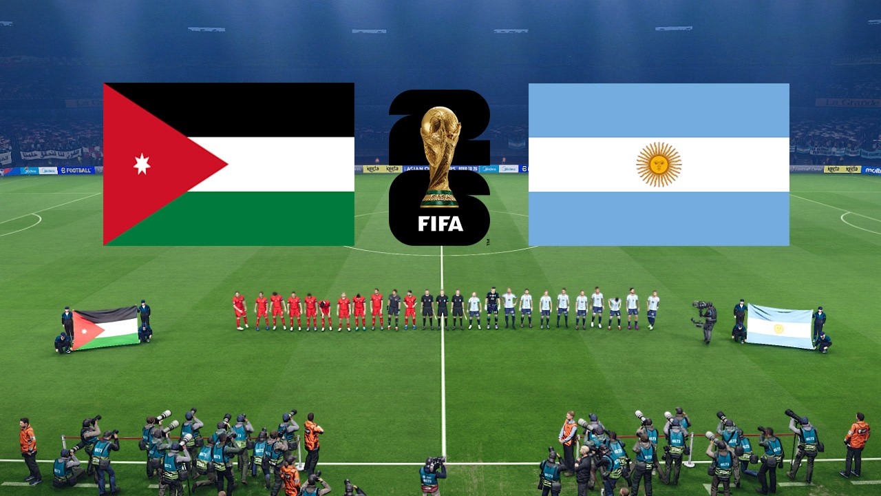 eFootball PES 2021 |Jordan vs Argentina - FIFA World Cup 2026 | Full Match All Goals | Simulation