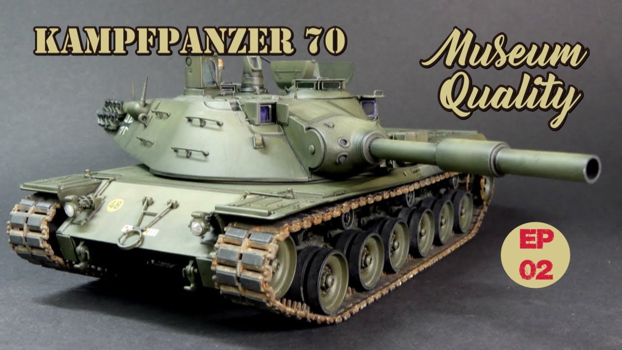 Painting 1/35 Kampfpanzer 70 from Dragon - Museum Quality Style
