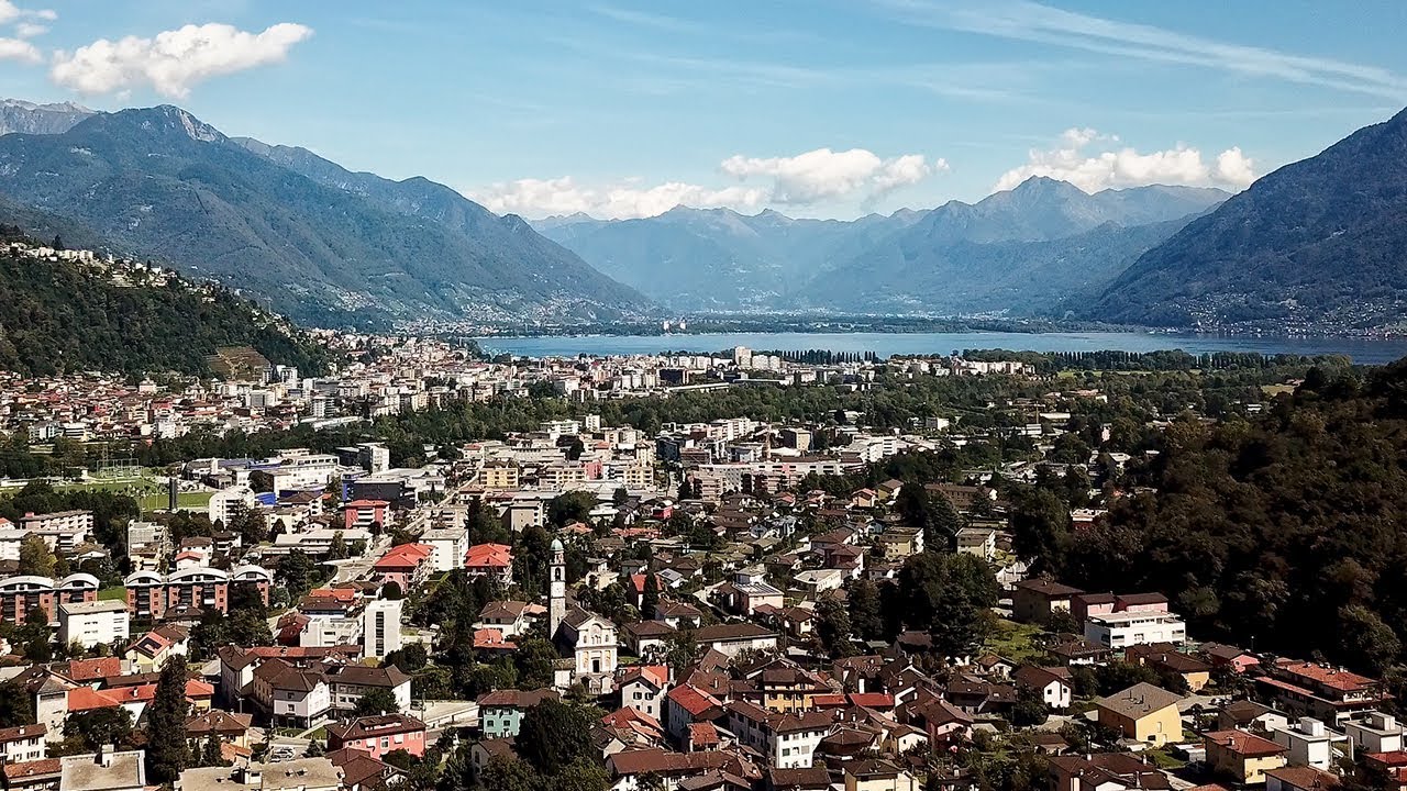 Drone Views of Switzerland in 4k: Losone & Locarno, Ticino