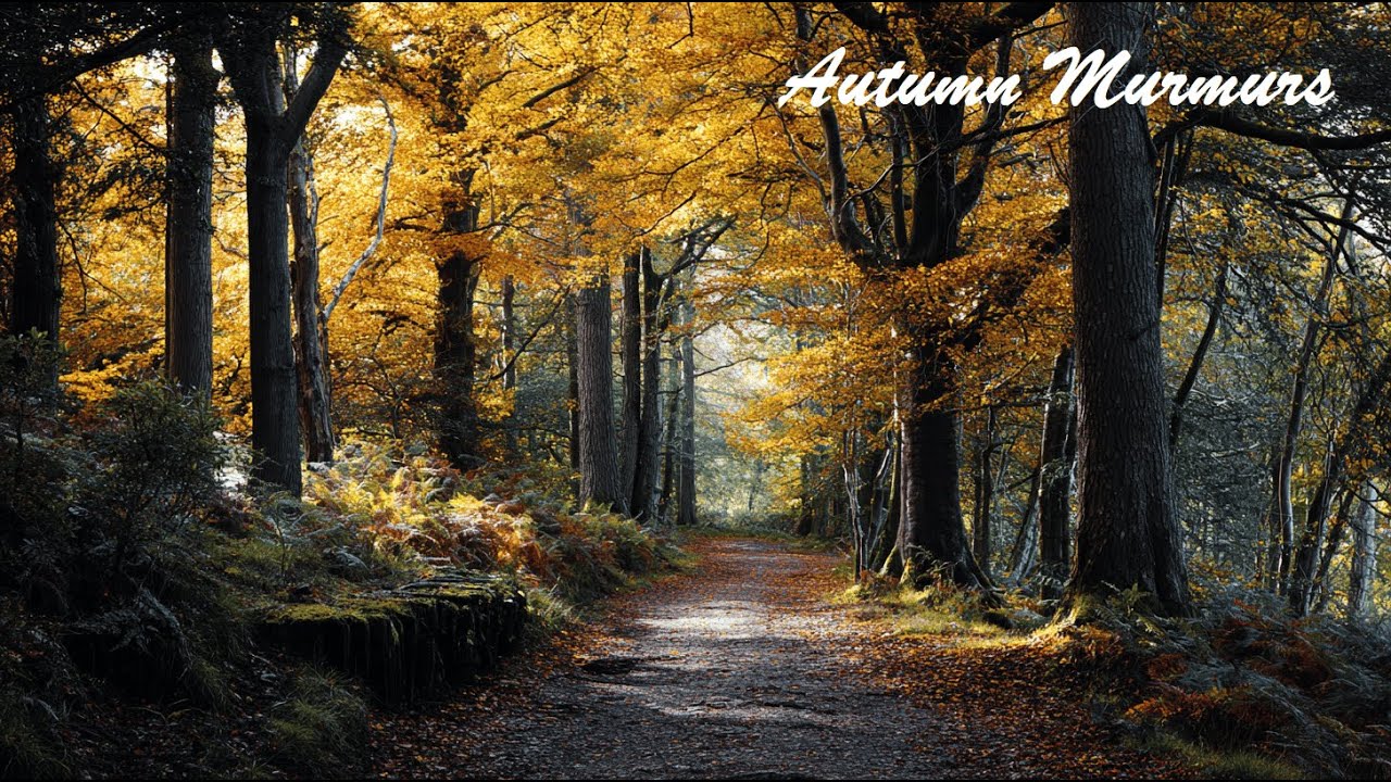 Autumn Murmurs – Relaxing Ambient Sounds of Falling Leaves & Gentle Breeze | Fall Forest Ambience