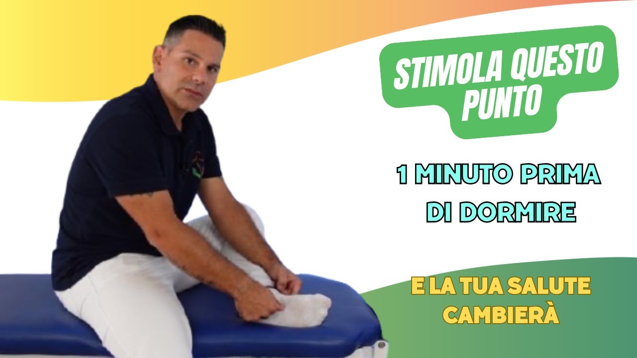 Stimola questo punto 1 minuto prima di dormire e la tua salute cambierà