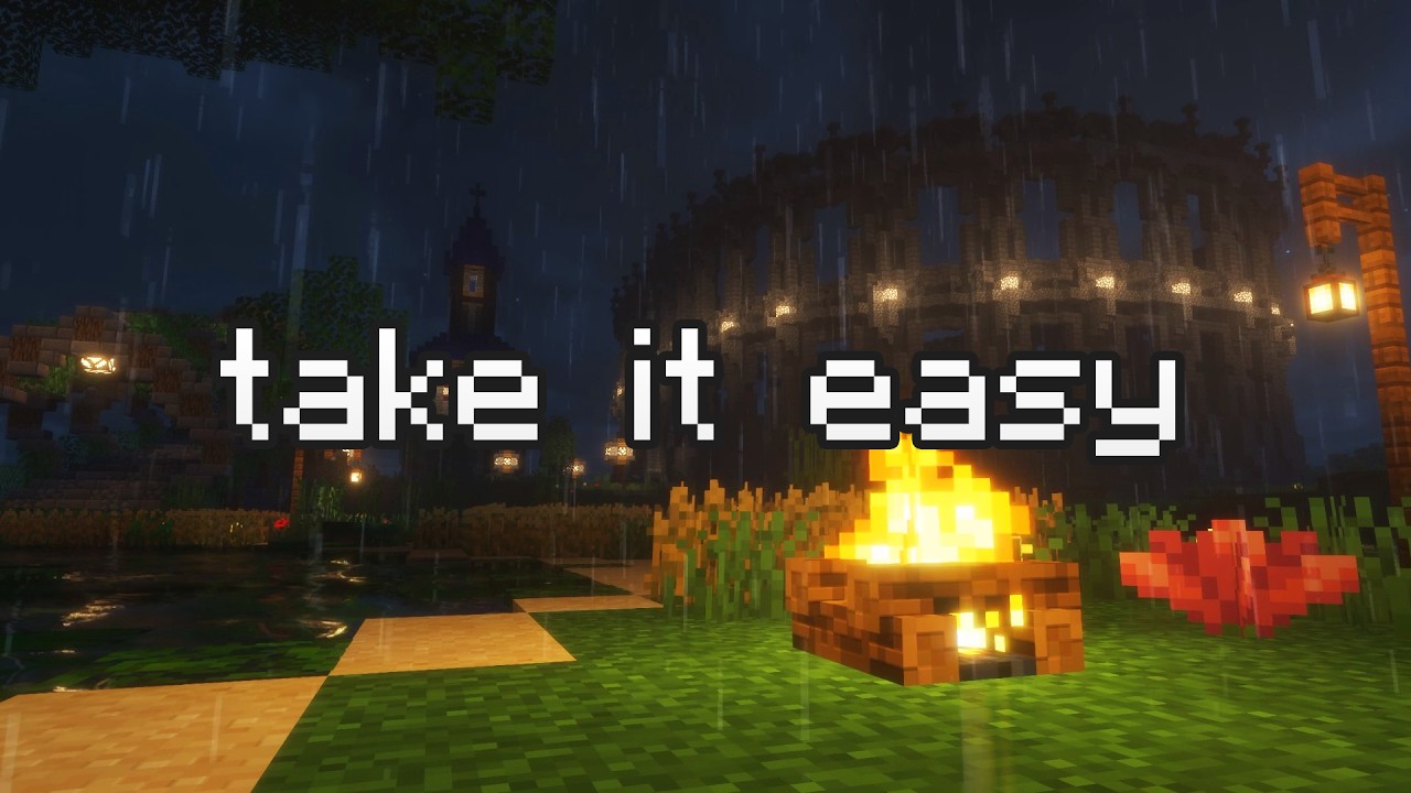 you made it through today, that’s enough.. (minecraft music & soft rain)