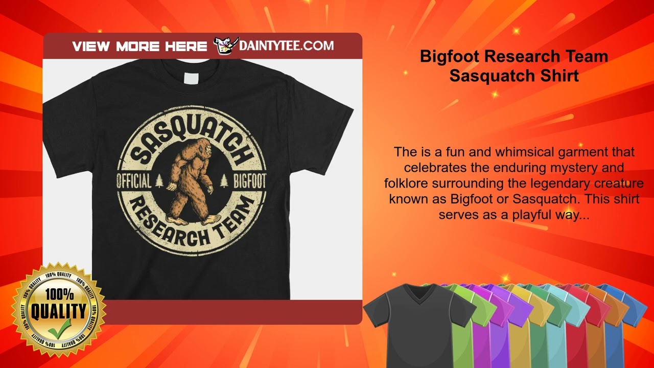 Bigfoot Research Team Sasquatch Shirt