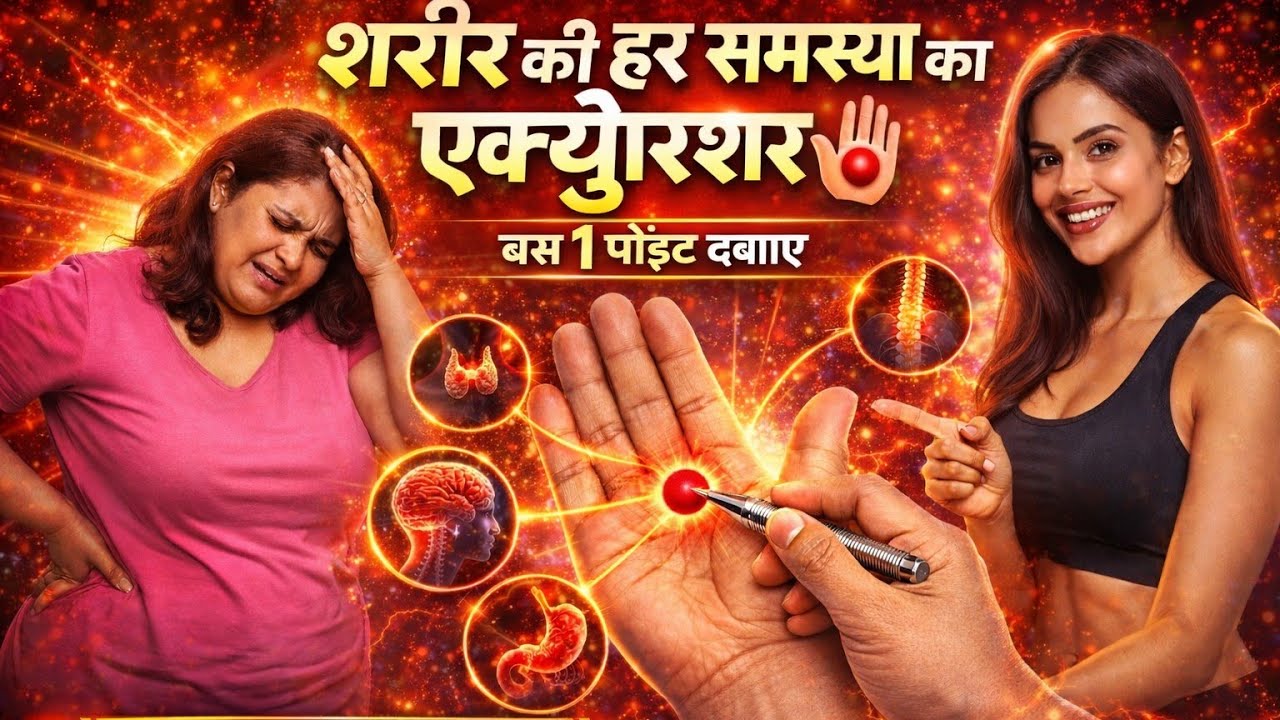 बस 1 पॉइंट दबाइए 🔴✋ | शरीर की हर समस्या का रामबाण इलाज 😱 | LIVE अभी देखें 🔥 #acupressure #painrelif