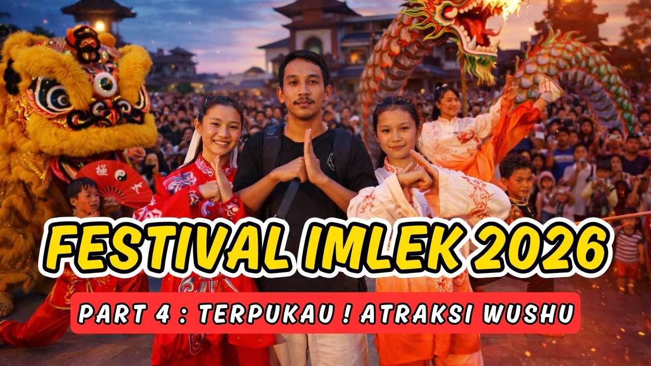 TERPUKAU ! ATRAKSI WUSHU PERAYAAN IMLEK | FESTIVAL IMLEK BALI 2026 PART 4
