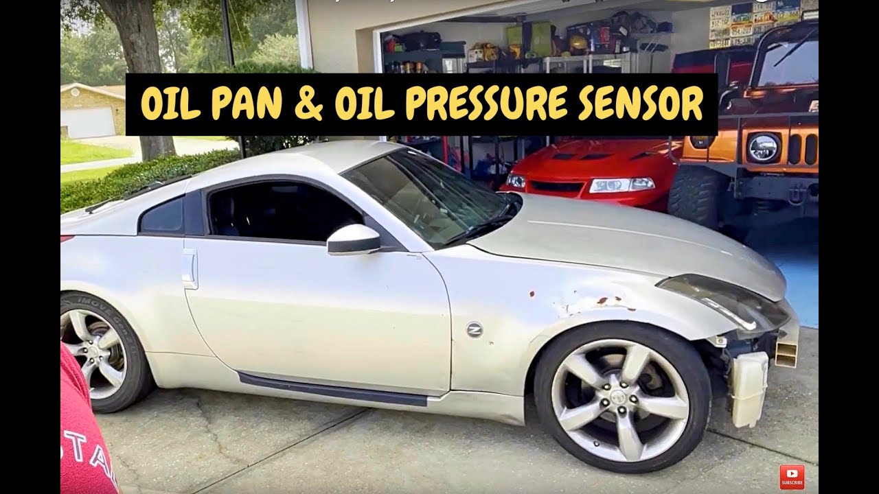 Nissan 350Z Oil Pan Gasket & Oil Pressure Sensor Easy Money!