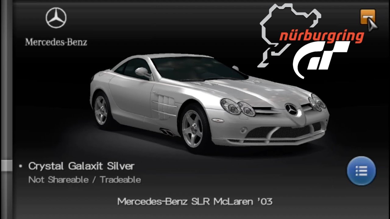 Gran Turismo PSP - Mercedes-Benz SLR McLaren '03 @ Nürburgring | Tourist Style