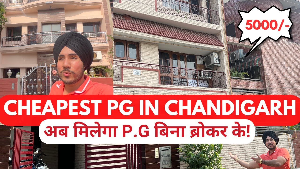 Cheapest PG in Chandigarh - Room Only ₹5000 | No Broker