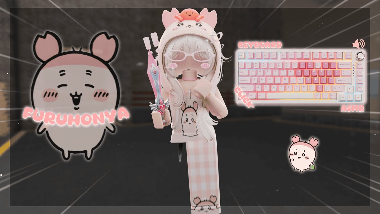 PLAYING MM2 AS FURUHONYA *Keyboard ASMR*