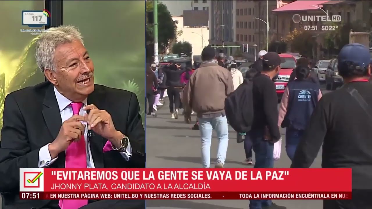 Johnny Plata, un candidato que busca cambios para La Paz