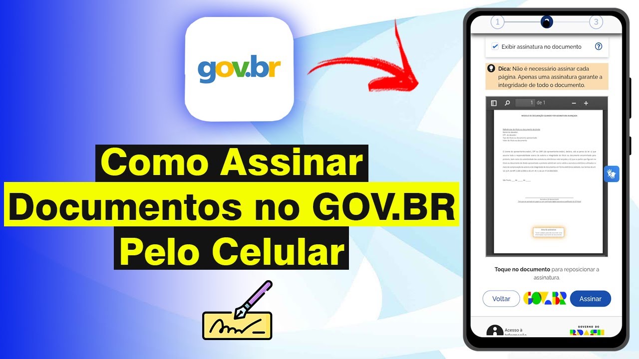 Como Assinar Documentos no GOV.BR pelo Celular (Atualizado 2026)